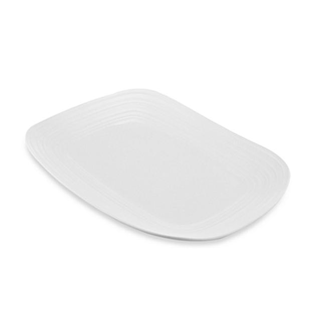 Mikasa® Swirl Rectangular Platter in White