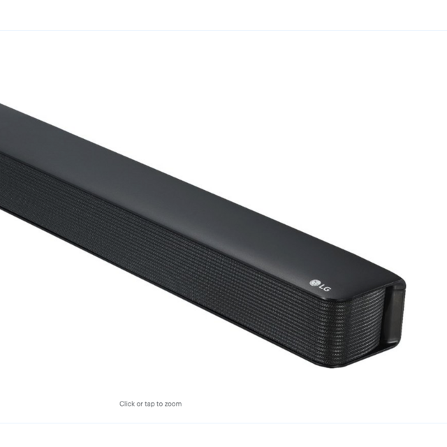LG - 2.0-Channel Soundbar with 40-Watt Digital Amplifier - Black
