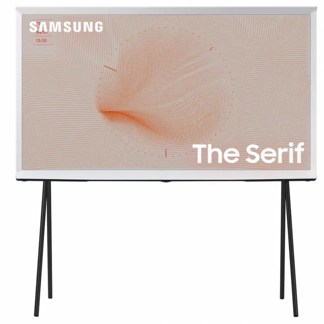 SAMSUNG 65-Inch Class QLED 4K The Serif- Smart TV with Alexa Built-in (QN65LS01TAFXZA, 2021 Model)