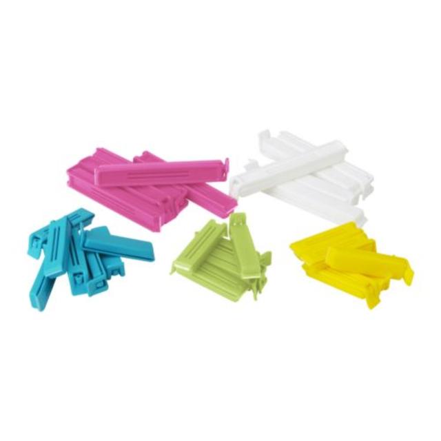 BEVARA				Sealing clip, set of 30, assorted colors, assorted sizes