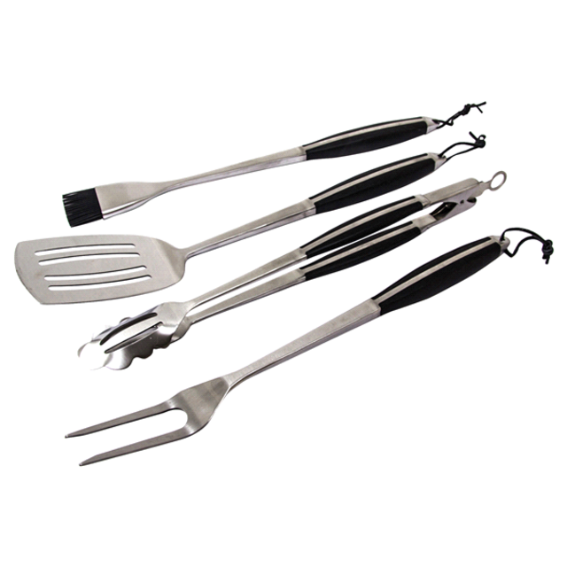 Grand Gourmet 4 Piece 18" Premium BBQ Tool Set