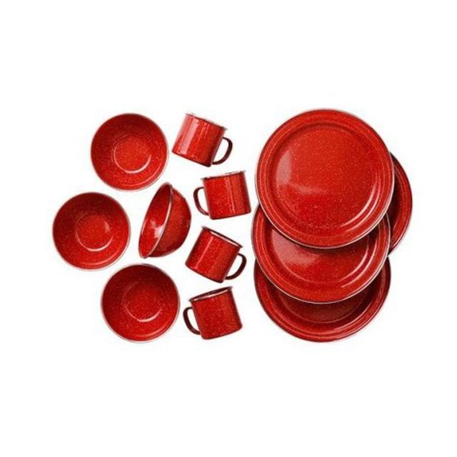 PIONEER TABLE SET-RED
