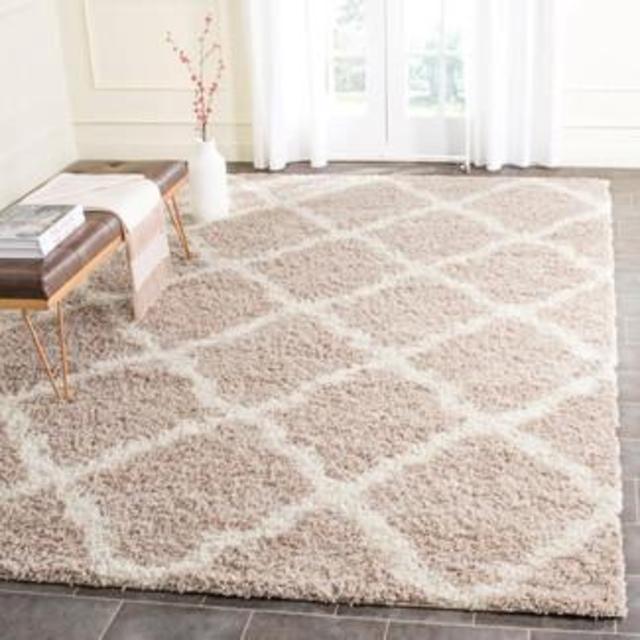 Safavieh Dallas Shag Ivory/ Beige Rug (8' x 10')