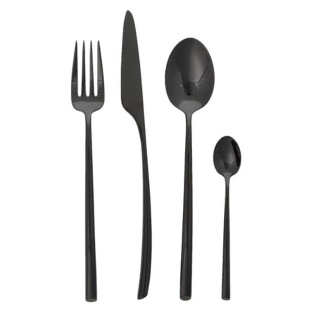 Cutipol Mezzo 24 Piece Cutlery Set - Black