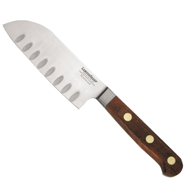 Lamson & Goodnow Forged 5" Kullenschliff Santoku - Made in USA