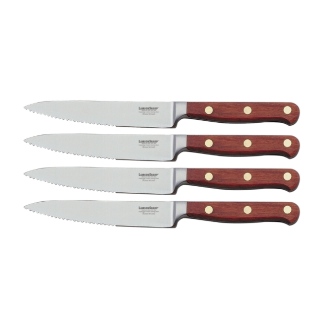 Lamson & Goodnow Forged 4-Piece Serrated Steak Knife Set - Made in USA