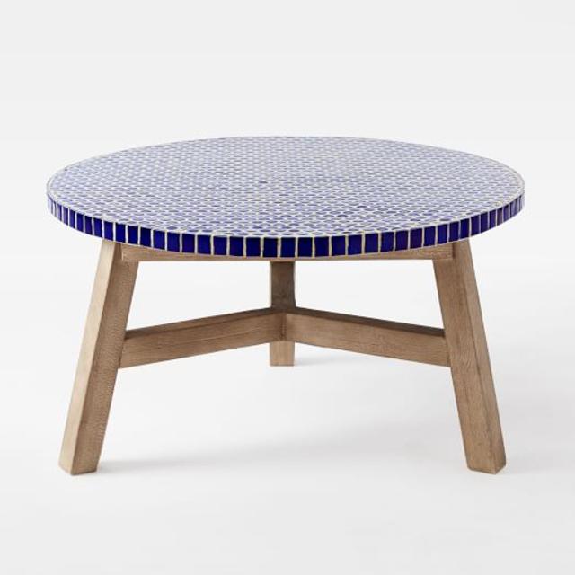 Mosaic Coffee Table - Blue Penny