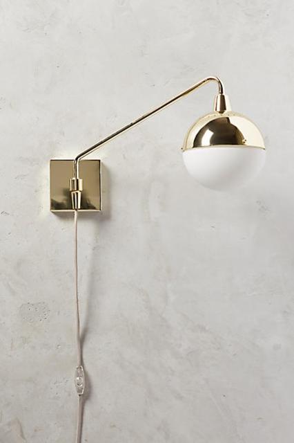 Anchored Orb One-Arm Sconce