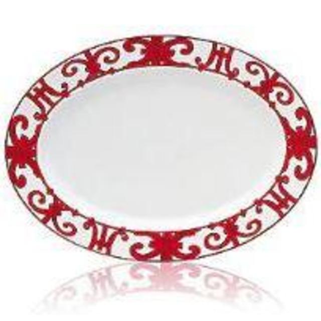 Hermès Balcon Du Guadalquivir Small Oval Platter