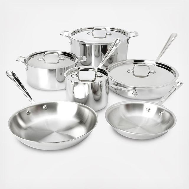 All-Clad Stainless Steel 10-Piece Cookware Set
