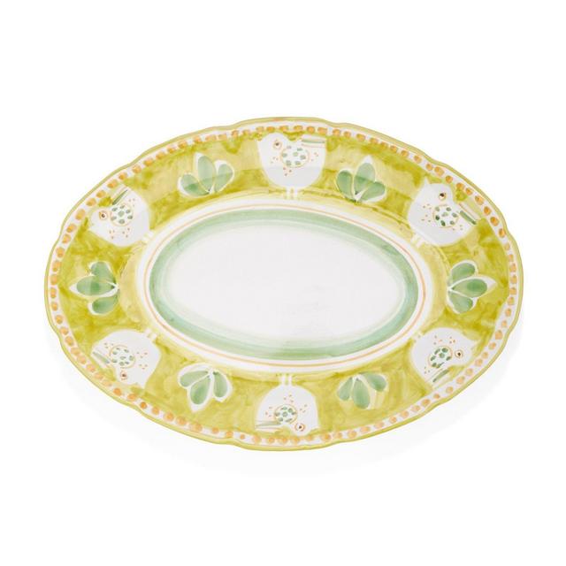 Chicks Ceramic Large Oval Serving Platter