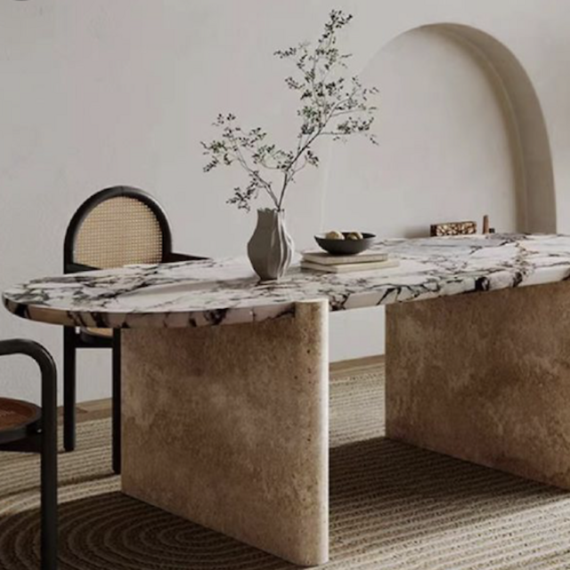Our Marble Dining Table