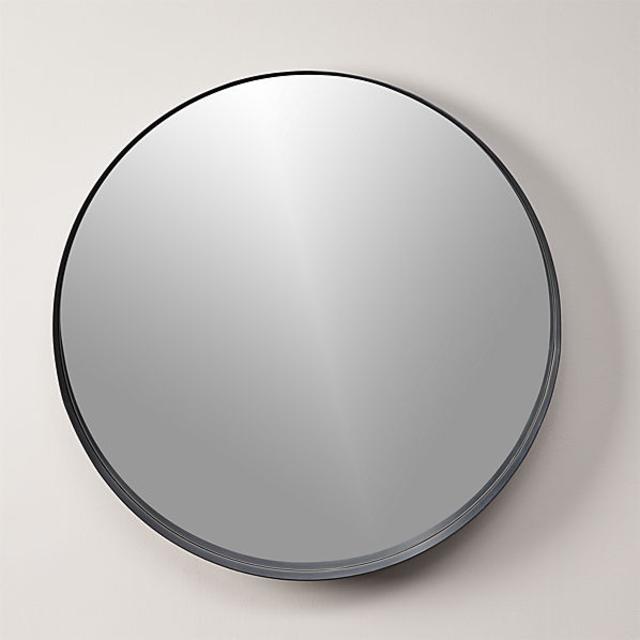 crescent 32.5" round wall mirror