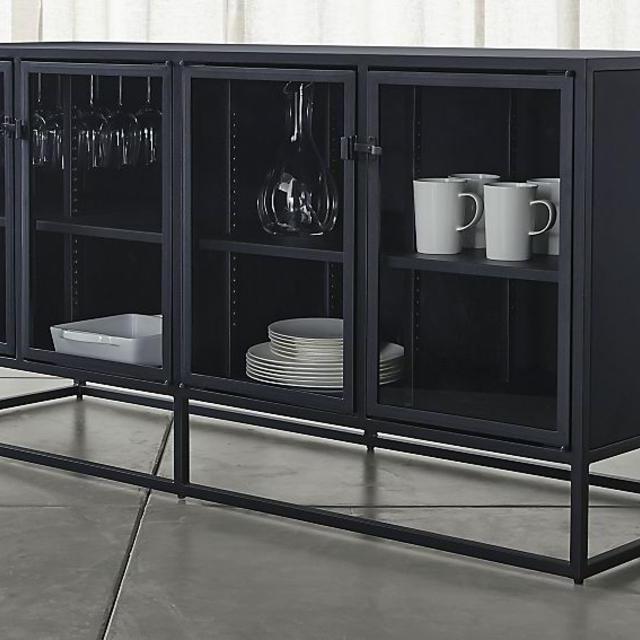 Casement Black Large Sideboard