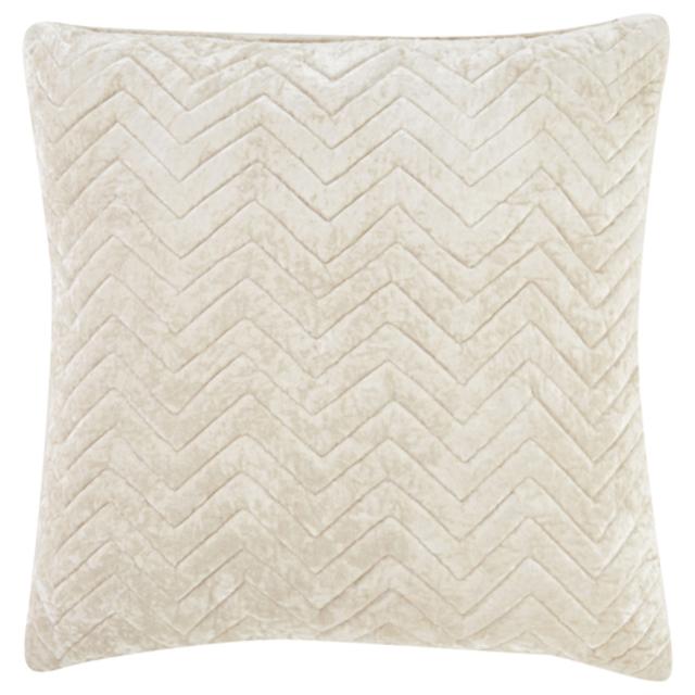QUILTED VISCOS VELVET DECORATIVE PILLOW