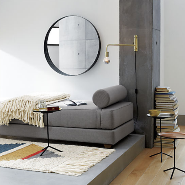 lubi silver grey sleeper daybed