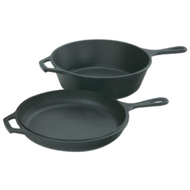 Lodge - Cast Iron Combo 2 Piece Cooker Set