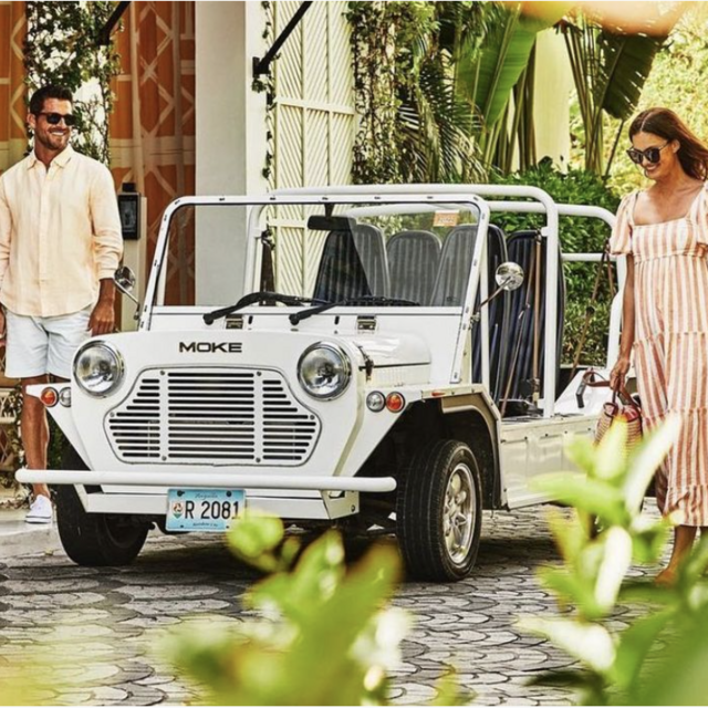 Exploring the Island on a Moke during our honeymoon!