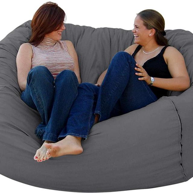 Cozy Sack 6-Feet Bean Bag Chair, Large, Greyyour order