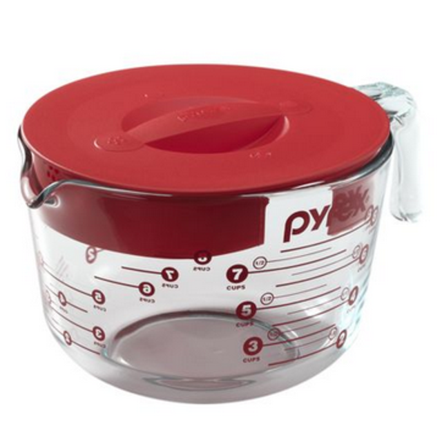 Pyrex® 8 Cup Measuring Cup w/ Red Lid