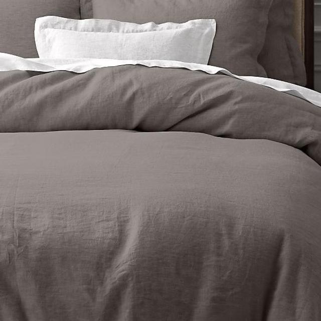Vintage-Washed Belgian Linen Duvet Cover