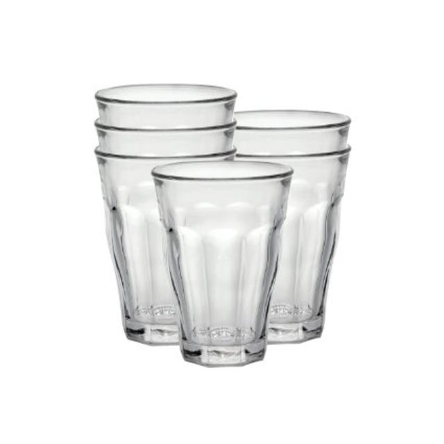 Duralex Picardie 12 oz. Clear Tumbler, Set of 6