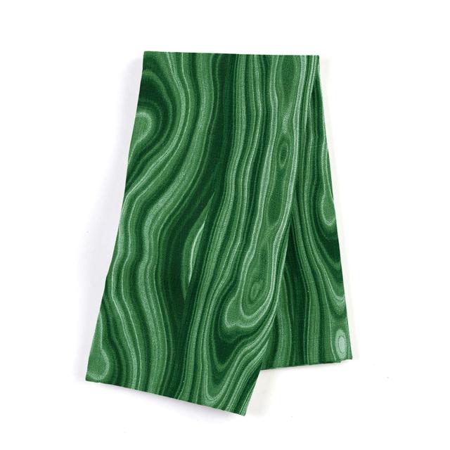 Marbled Green Malachite Napkin, Set of 4