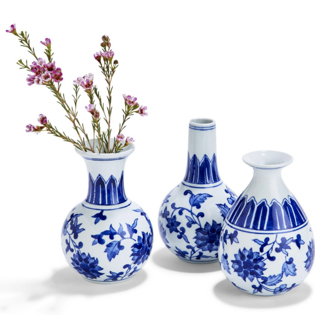 Canton Collection Set of 3 Vases | Two's Company