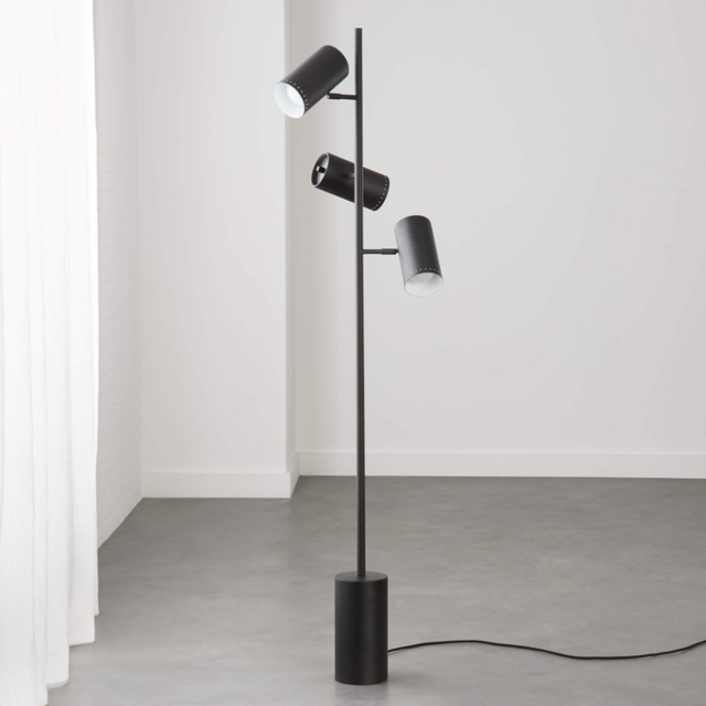 Trio Black Floor Lamp