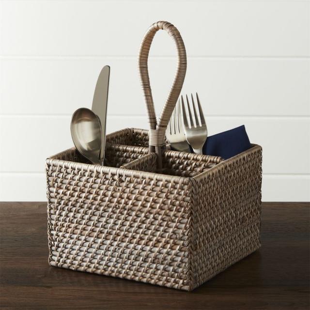 Artesia Grey Flatware Caddy