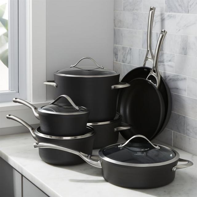 Calphalon Contemporary ™ Non-Stick 12-Piece Cookware Set with Double Bonus