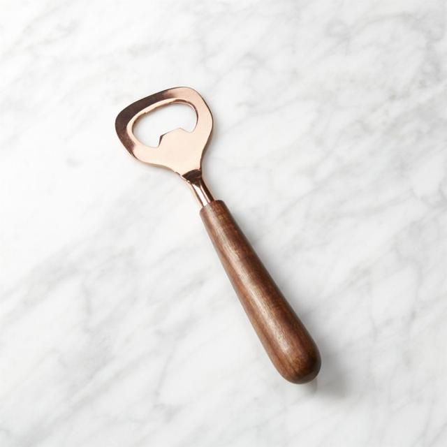 Wood And Copper Bottle Opener