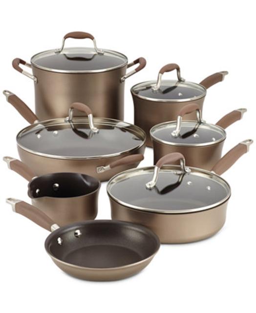 Anolon Advanced Bronze Hard-Anodized 12-Pc. Cookware Set