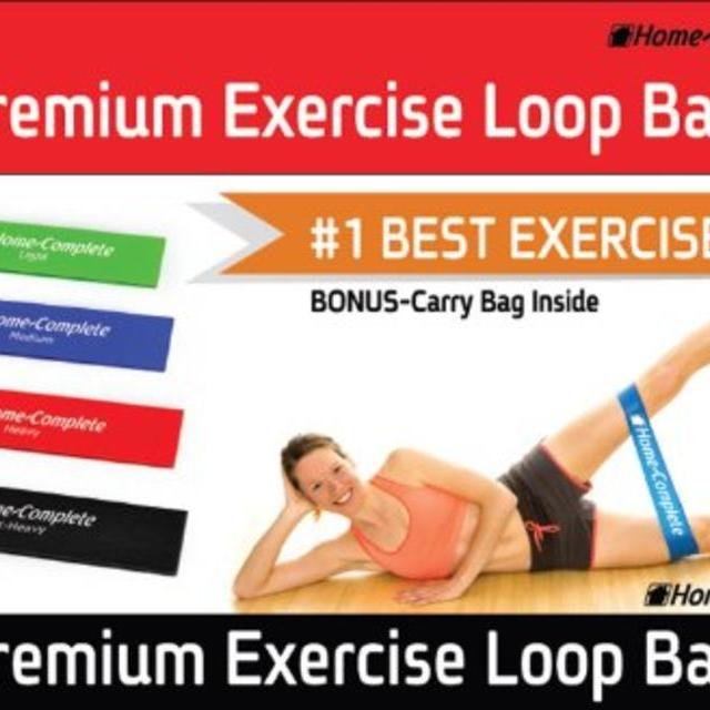 Exercise Resistance Loop Bands-Set of 4 Strength Performance Bands-Great for Physical Therapy-Fitness Theraband Stretch-Elastic Power Weight Band