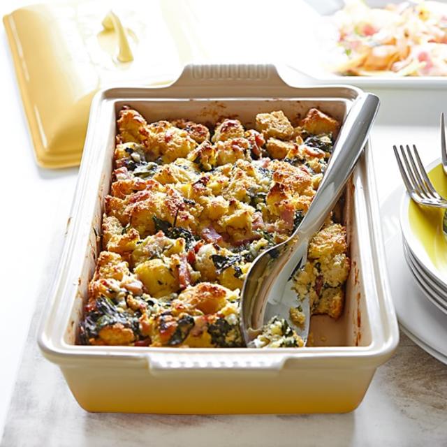 Red Le Creuset Heritage Stoneware Rectangular Covered Casserole