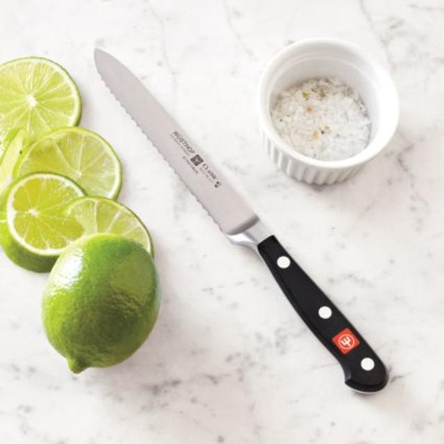 Wüsthof Classic Serrated Utility Knife, 5"