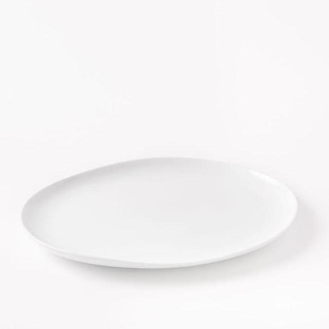 Organic Shaped Large Platter, White
