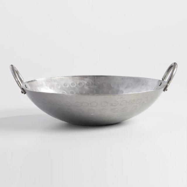 12 Inch Hand Hammered Carbon Steel Wok