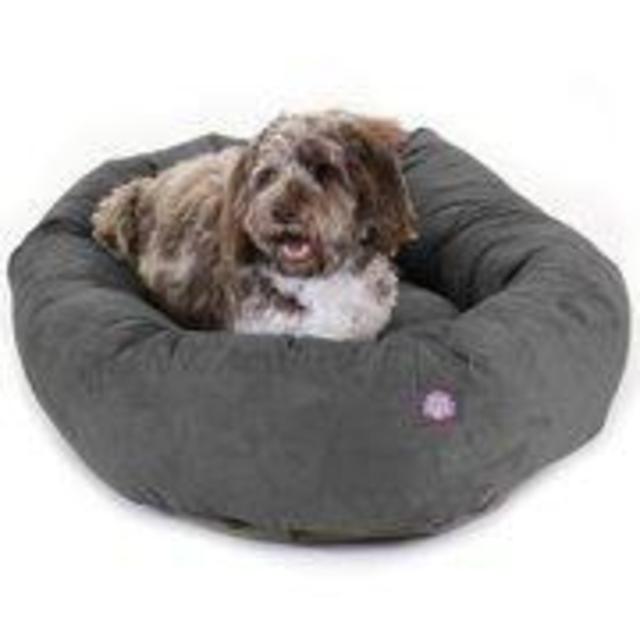 Majestic Pet Suede Bagel Dog Bed