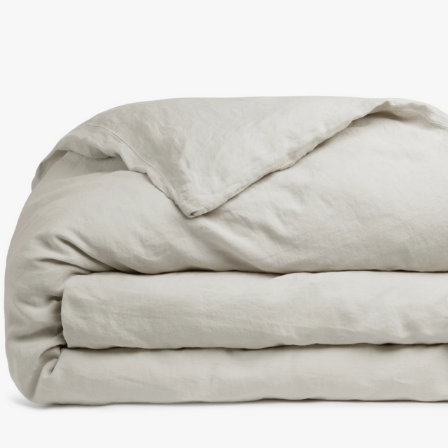 Linen Duvet Cover — BONE