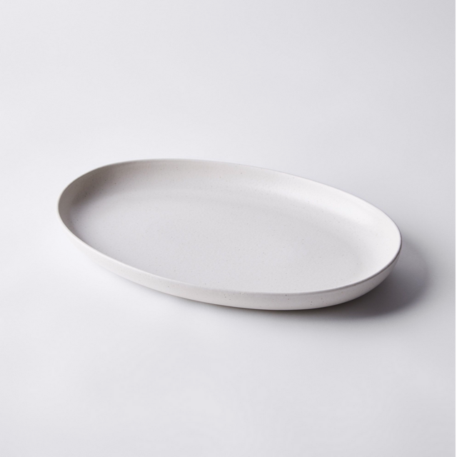 Oval Serving Platter - Cream