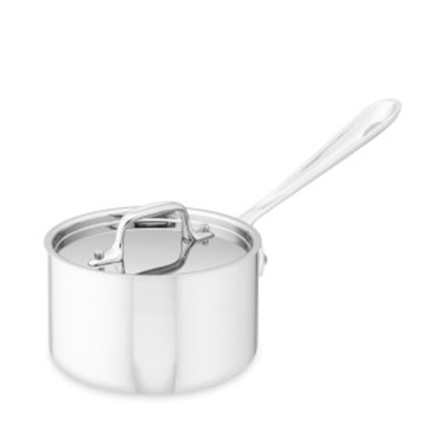 All-Clad Tri-Ply Stainless-Steel Saucepan - 3 qt