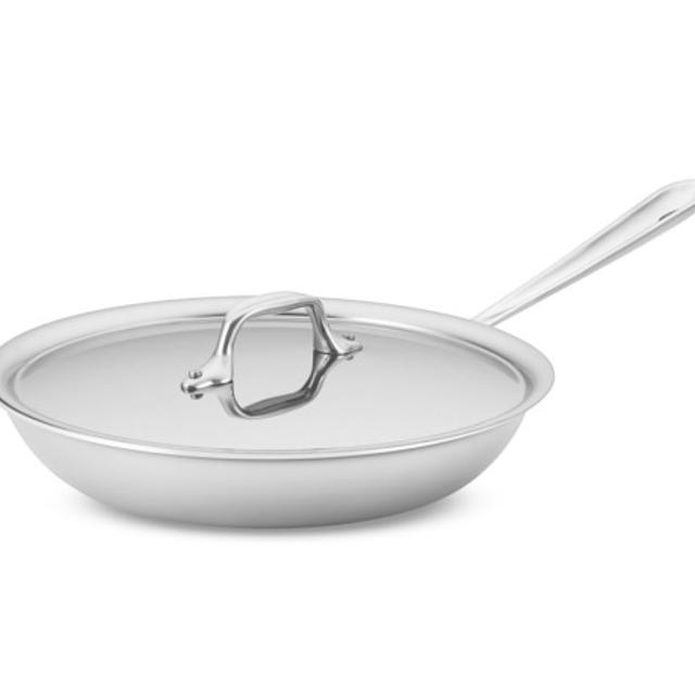 All-Clad Tri-Ply Stainless-Steel Traditional Covered Fry Pan - 12"