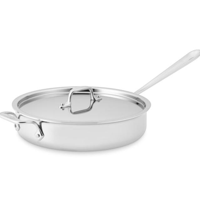All-Clad Tri-Ply Stainless-Steel Sauté Pan - 2 Qt