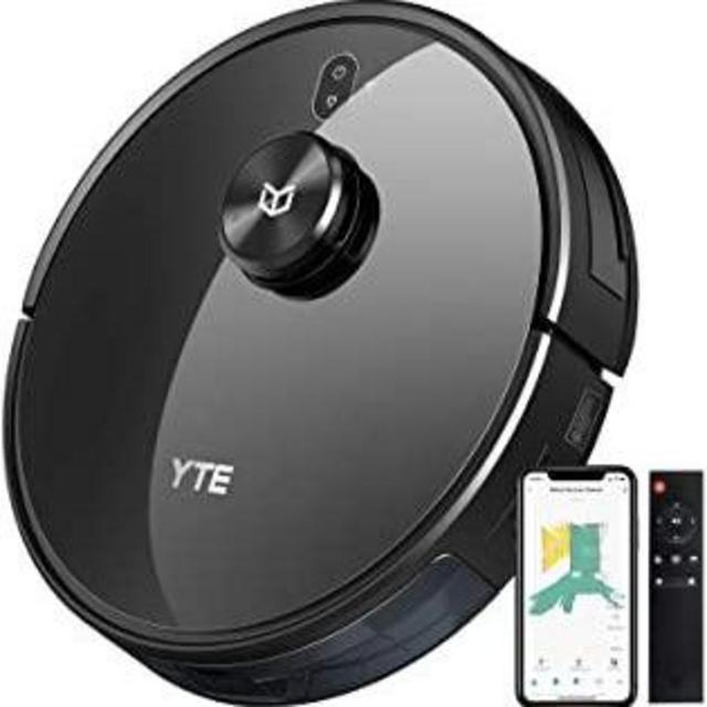 YTE X580 Robot Vacuum, Robotic Vacuum Cleaner with Lidar Navigation & Smart Mapping, 2700Pa Suction, Scheduled & Zone Cleaning, Self-Charging, Works with Alexa, Ideal for Pet Hair Hard Floors Carpets
