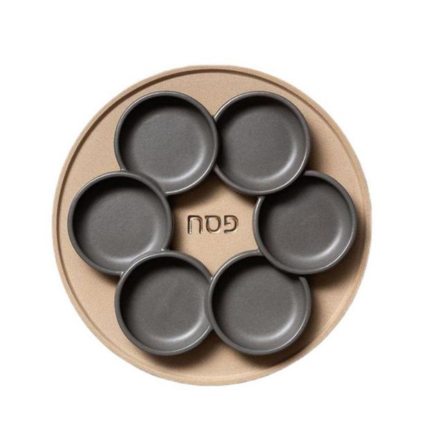 Two-piece Stoneware Seder Plate