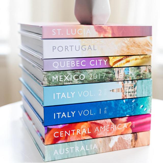 Travel Photo Books (to be created via Shutterfly)