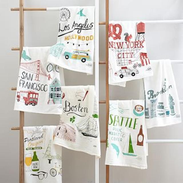Claudia Pearson Seattle Tea Towel