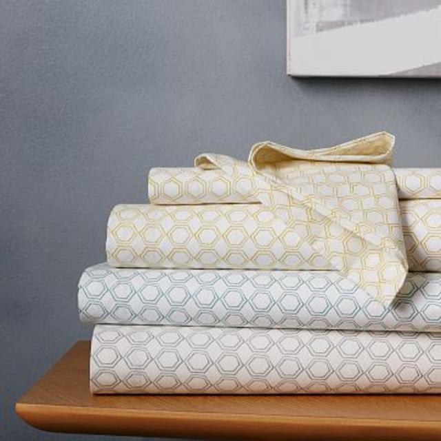 Organic Double Geo Queen Sheet Set