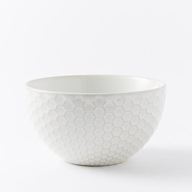 Honeycomb Textured Serving Bowl